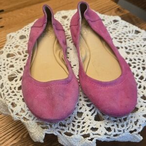Vince Camuto Fuchsia Suede Flats